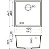 Мойка OMOIKIRI BOSEN 44-U-EV Tetogranit/эверест 4997008