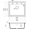 Мойка OMOIKIRI SINTESI 57-WG Artceramic/wind green 4997143